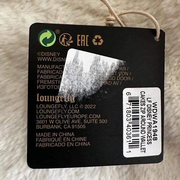 Disney Princess Dessert Cakes Loungefly Mini Backpack and Wallet Set: NWT - Picture 6 of 16